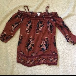 Xhilaration off-shoulder blouse